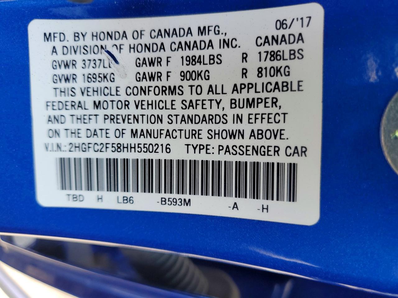 2017 Honda Civic Lx - zdjęcie 13