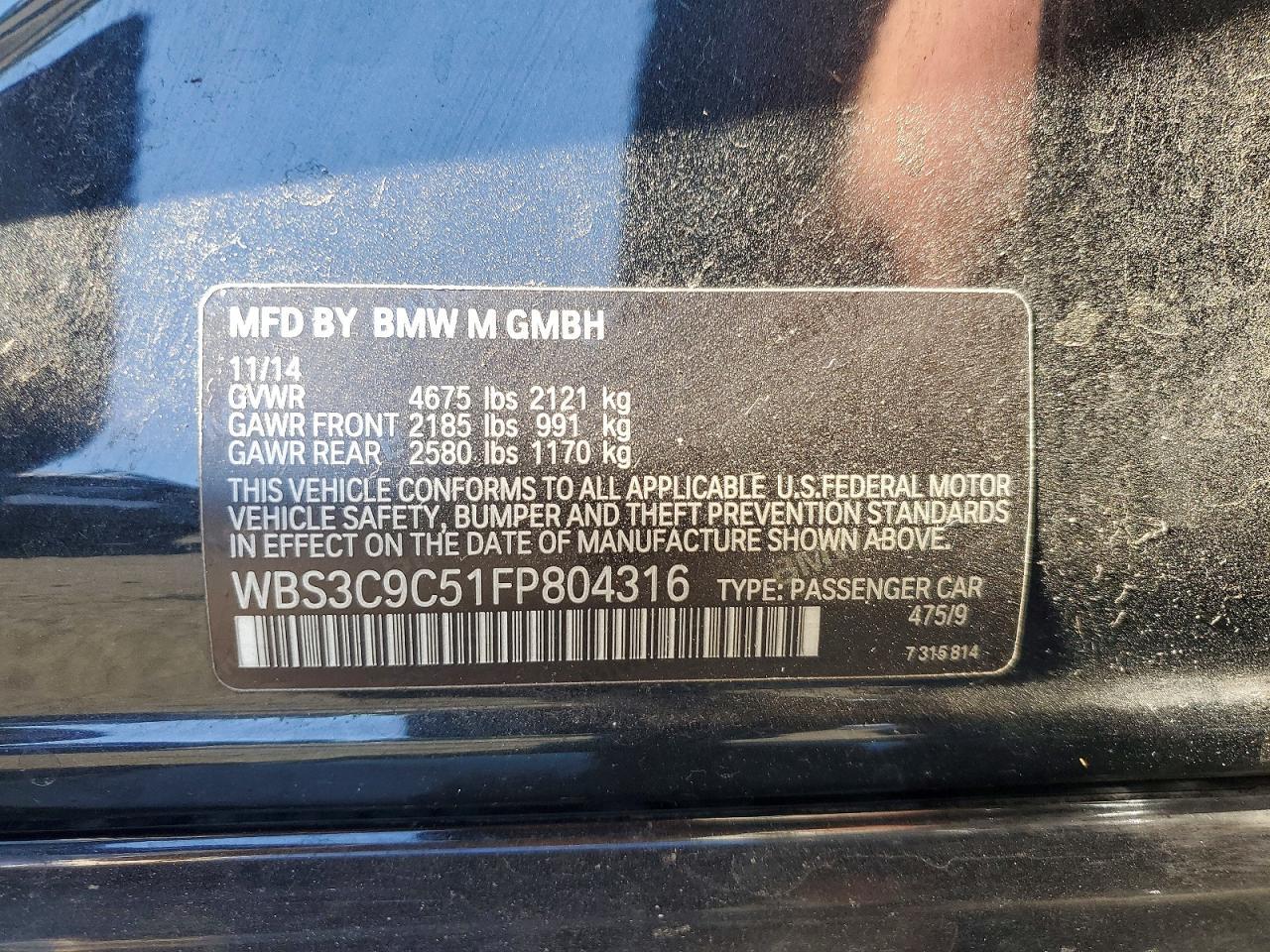 2015 BMW M3 - zdjęcie 12