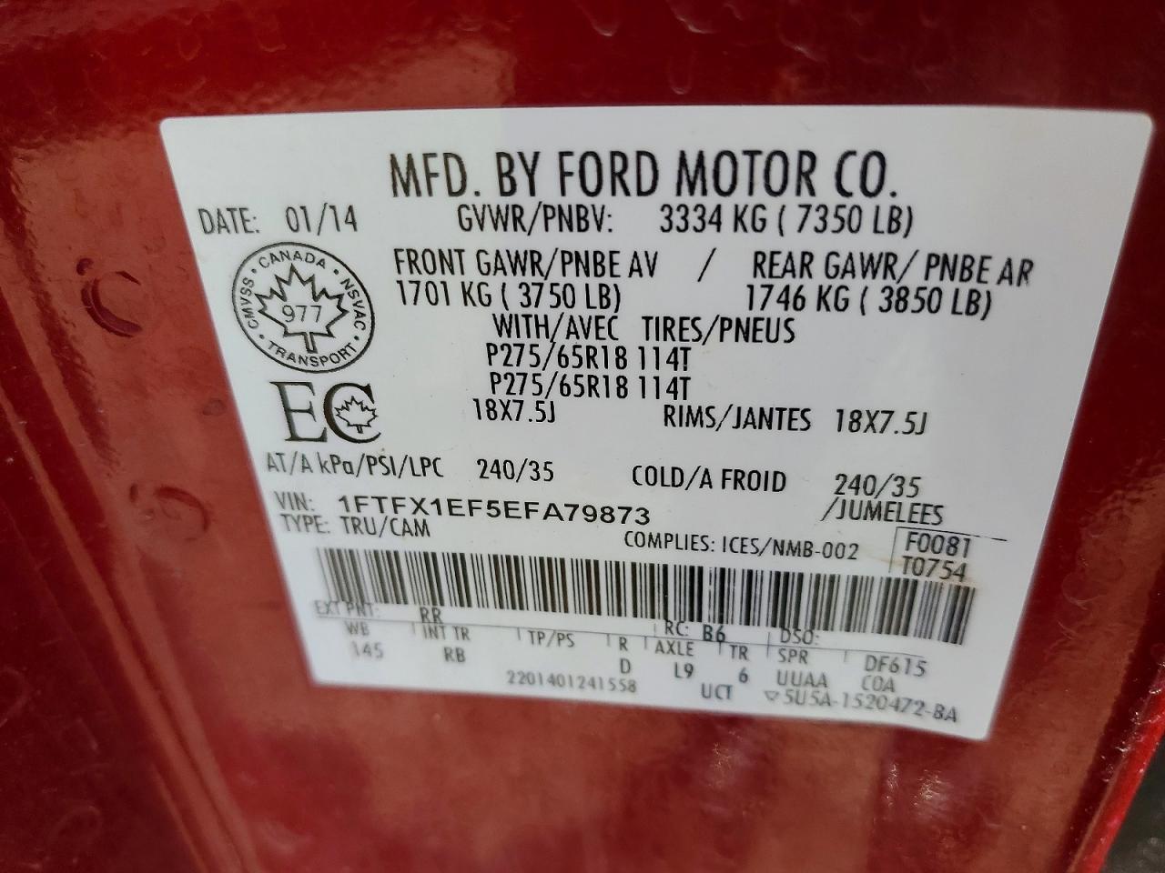 2014 Ford F150 Super Cab - zdjęcie 13