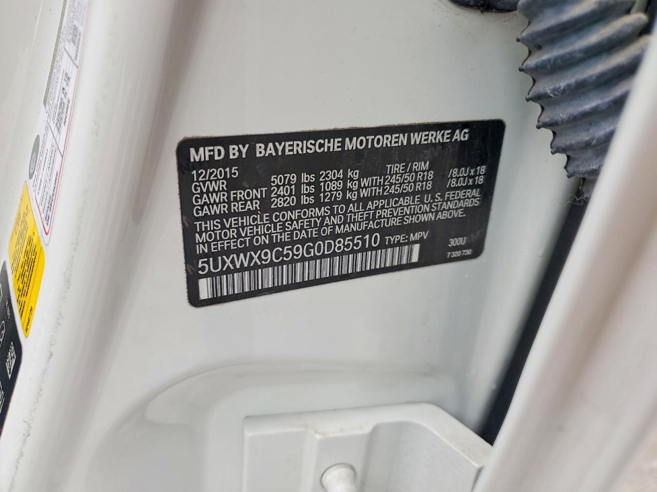 2016 BMW X3 xDrive28I - zdjęcie 13