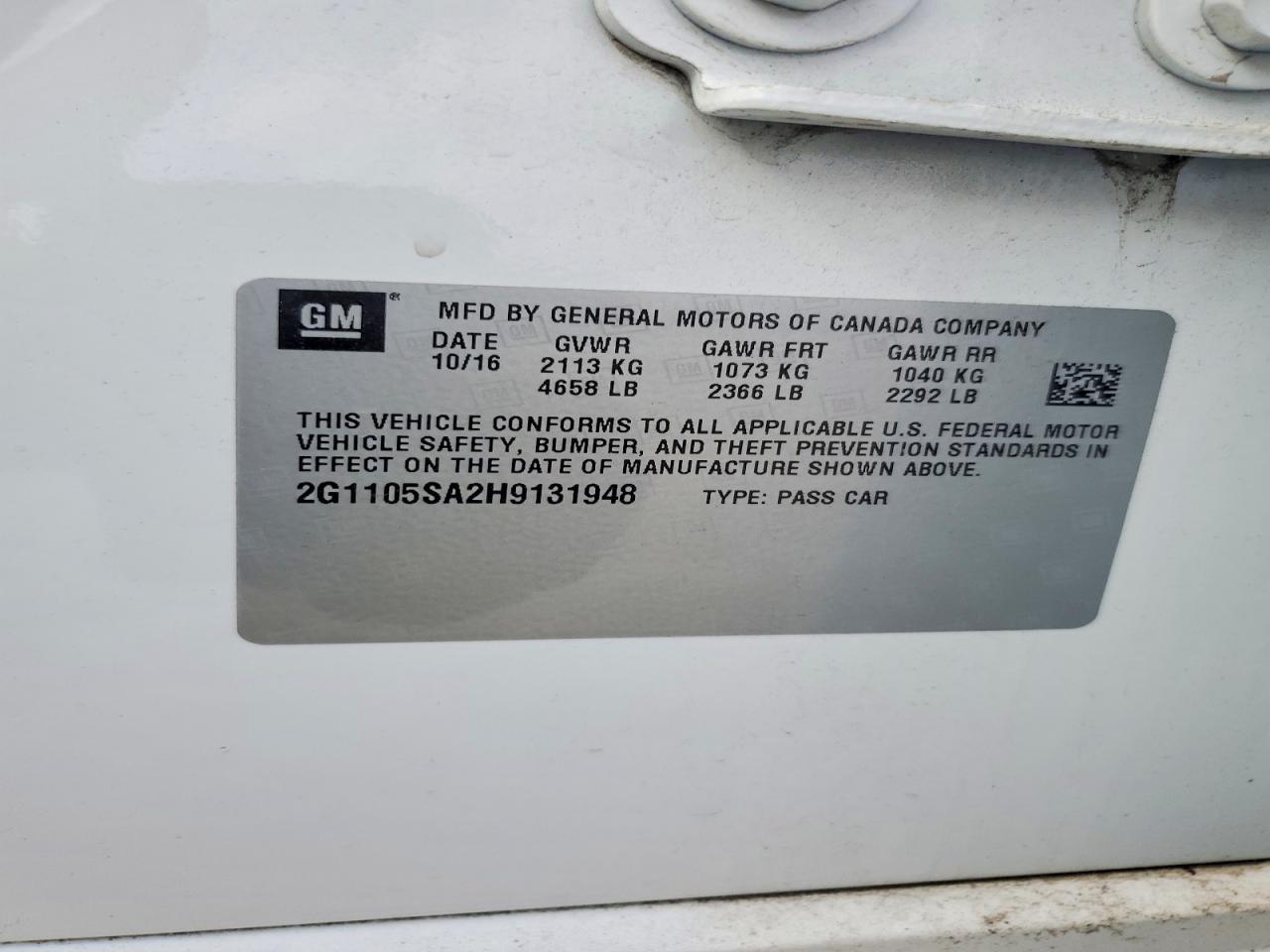 2017 Chevrolet Impala Lt - zdjęcie 13