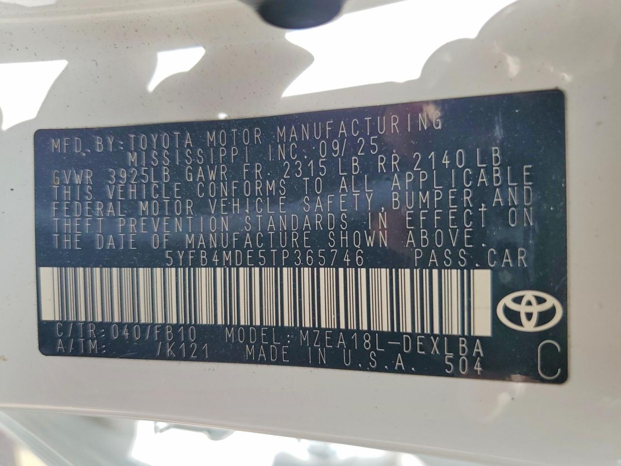 2026 Toyota Corolla Le - zdjęcie 12
