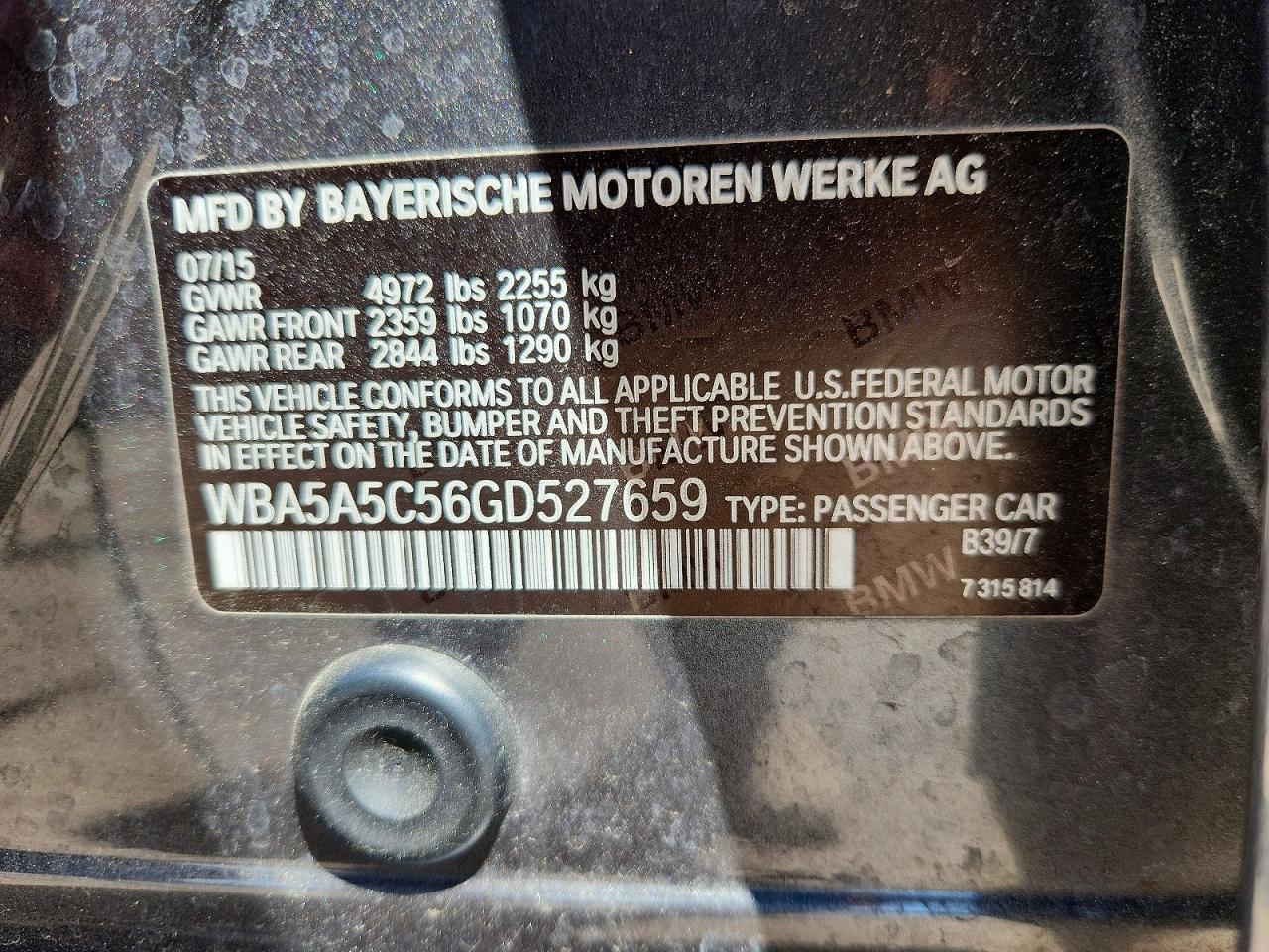 2016 BMW 528 I - zdjęcie 12