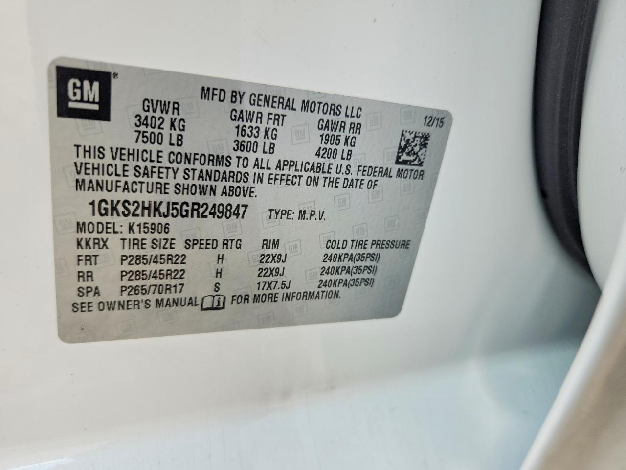 2016 GMC Yukon Xl Denali - zdjęcie 12