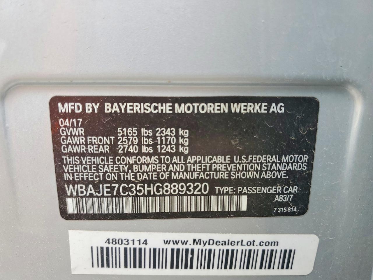 2017 BMW 540 Xi - zdjęcie 12