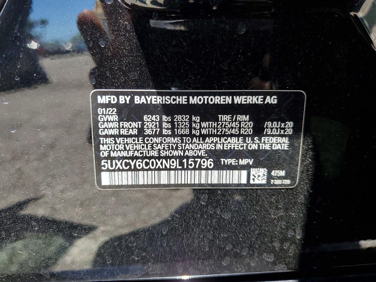 2022 BMW X6 xDrive40I - zdjęcie 14