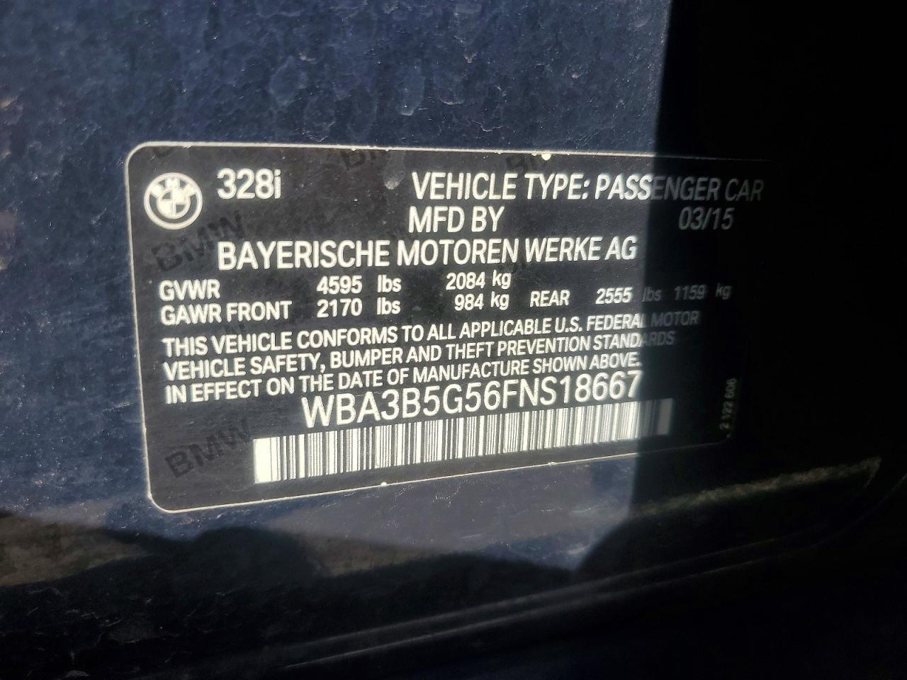 2015 BMW 328 Xi Sulev - zdjęcie 12