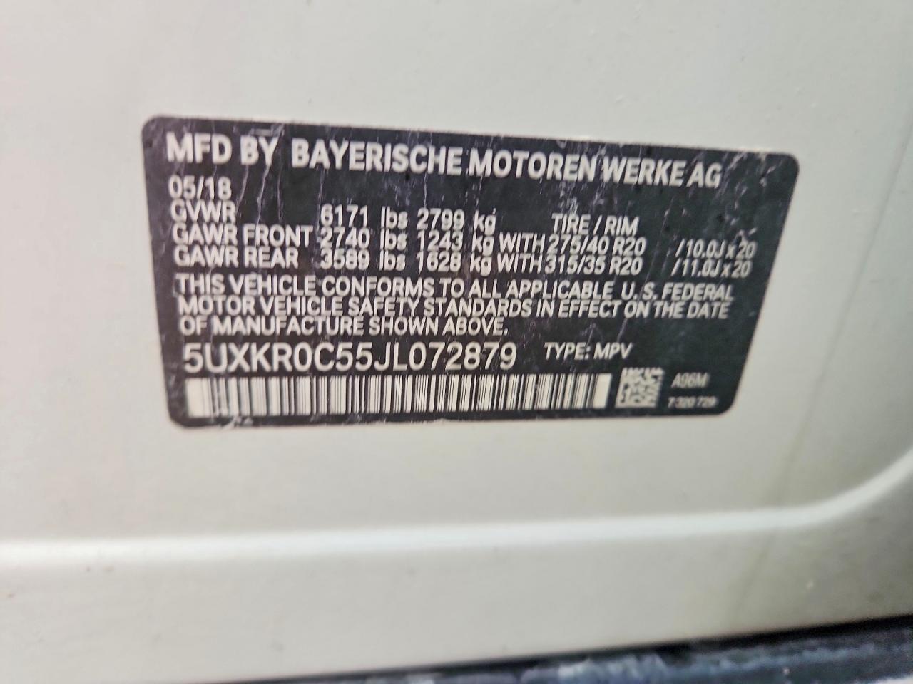 2018 BMW X5 xDrive35I - zdjęcie 12
