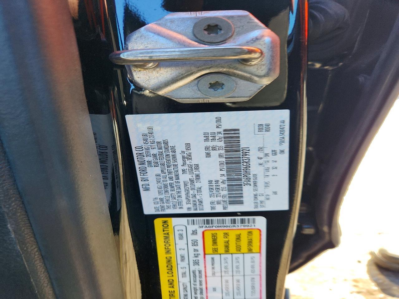 2016 Ford Fusion Se - zdjęcie 12