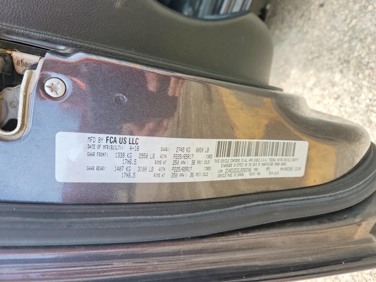 2018 Dodge Grand Caravan Gt - zdjęcie 13