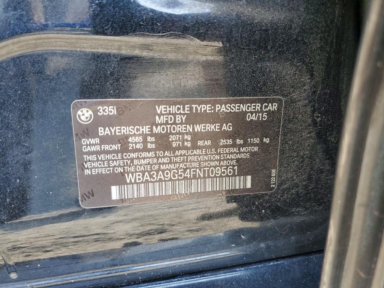 2015 BMW 335 I - zdjęcie 12