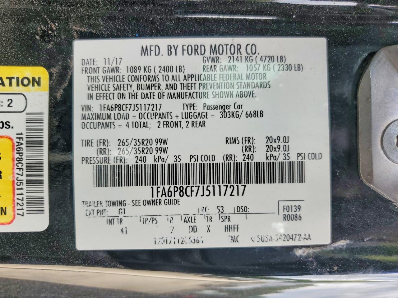2018 Ford Mustang Gt - zdjęcie 13