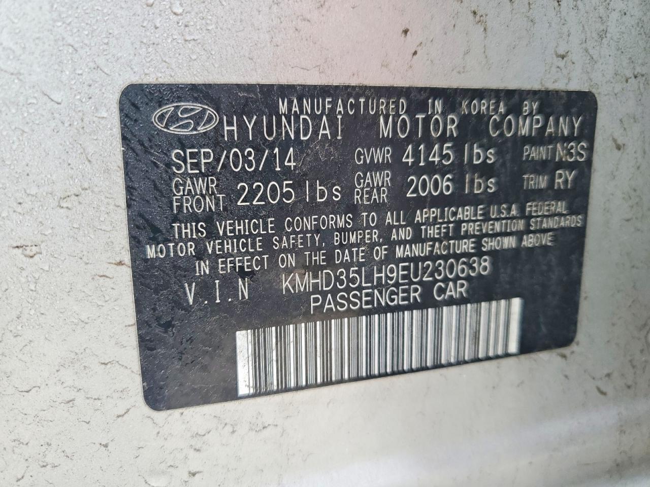 2014 Hyundai Elantra Gt Base - zdjęcie 13
