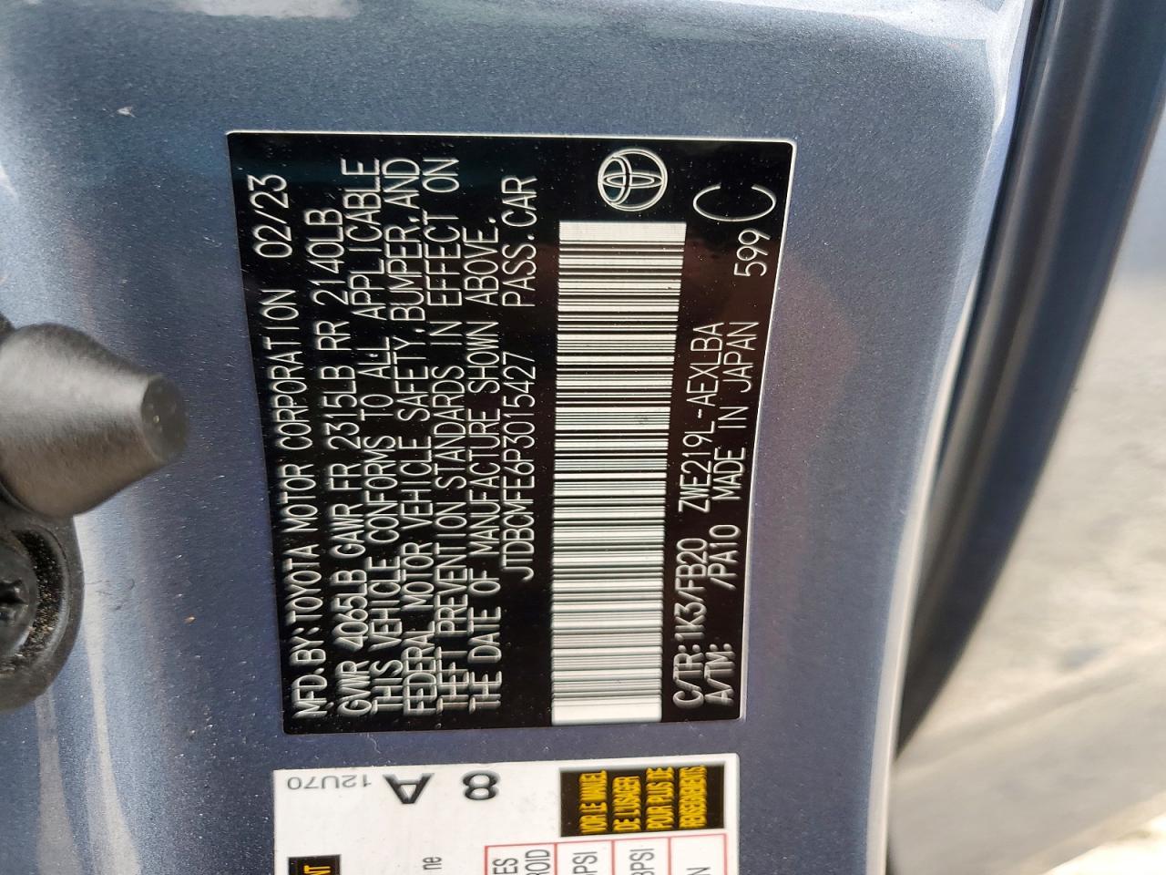 2023 Toyota Corolla Hybrid Le - zdjęcie 13