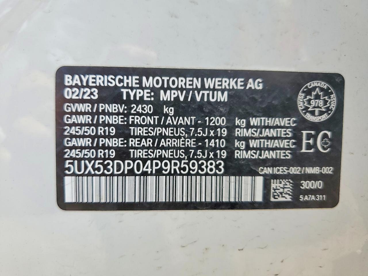 2023 BMW X3 xDrive30I - zdjęcie 13