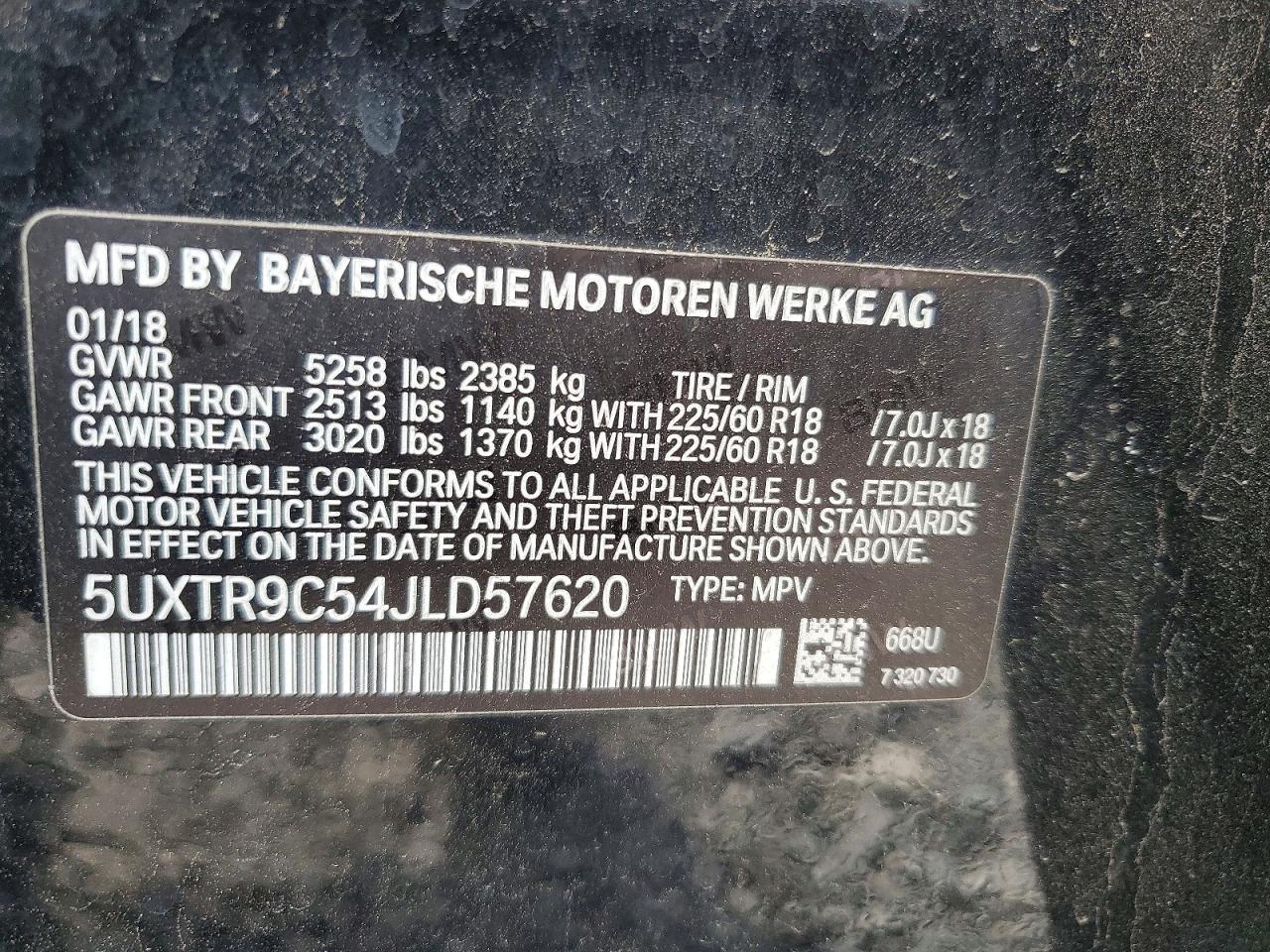 2018 BMW X3 xDrive30I - zdjęcie 12