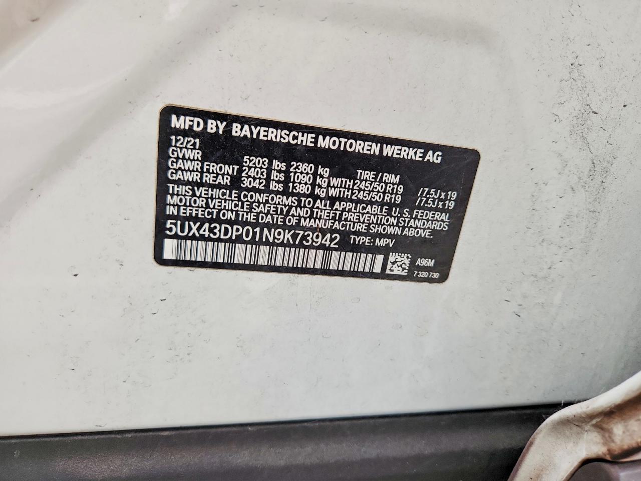 2022 BMW X3 Sdrive30I - zdjęcie 13