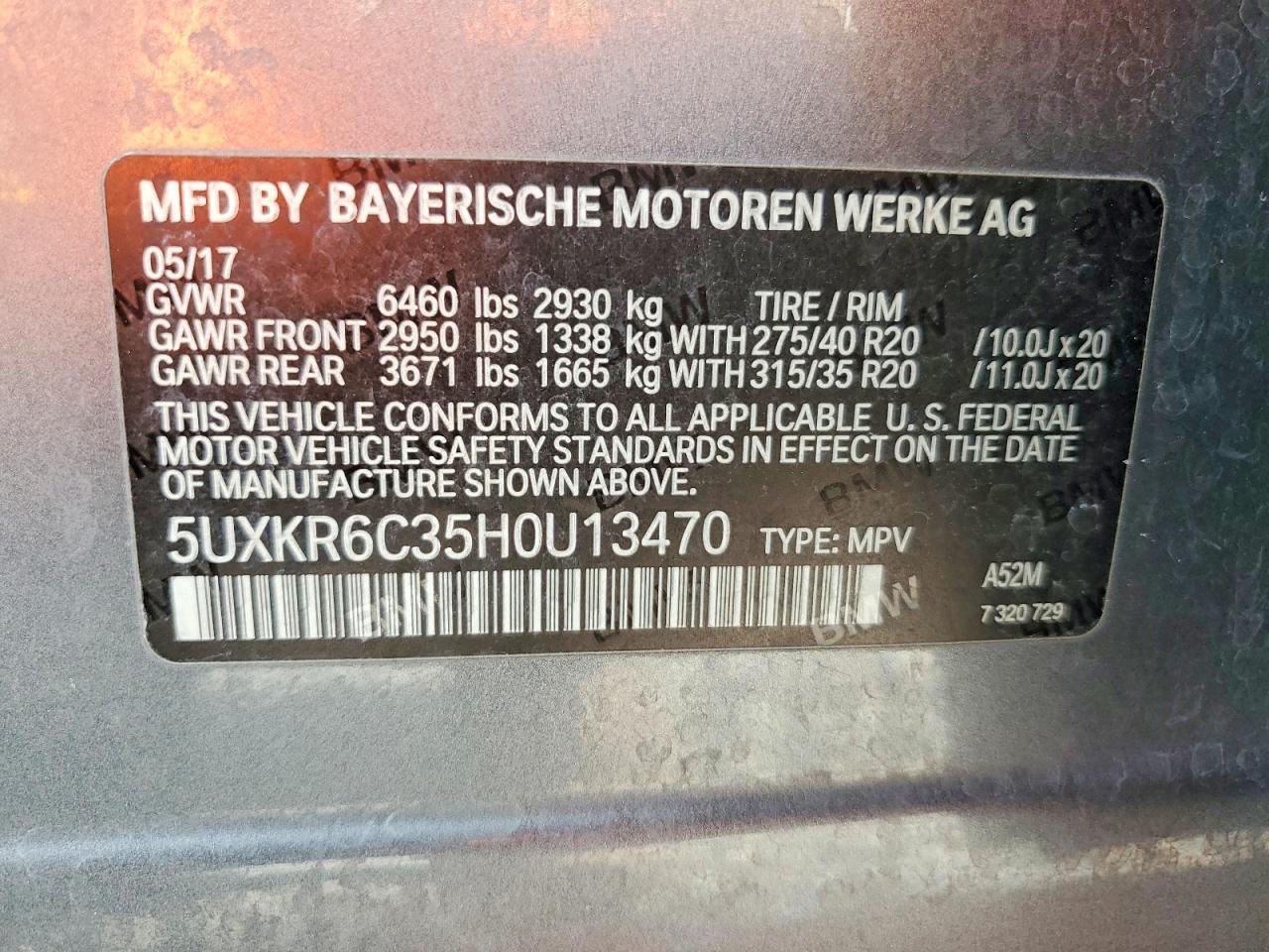 2017 BMW X5 xDrive50I - zdjęcie 14