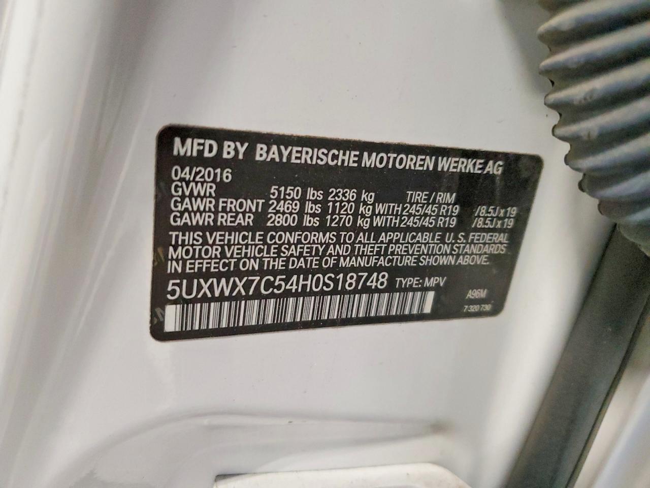 2017 BMW X3 xDrive35I - zdjęcie 13