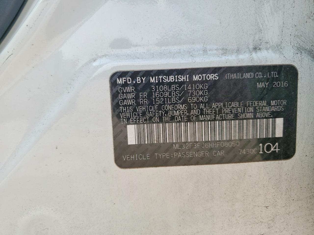 2017 Mitsubishi Mirage G4 Es - zdjęcie 12