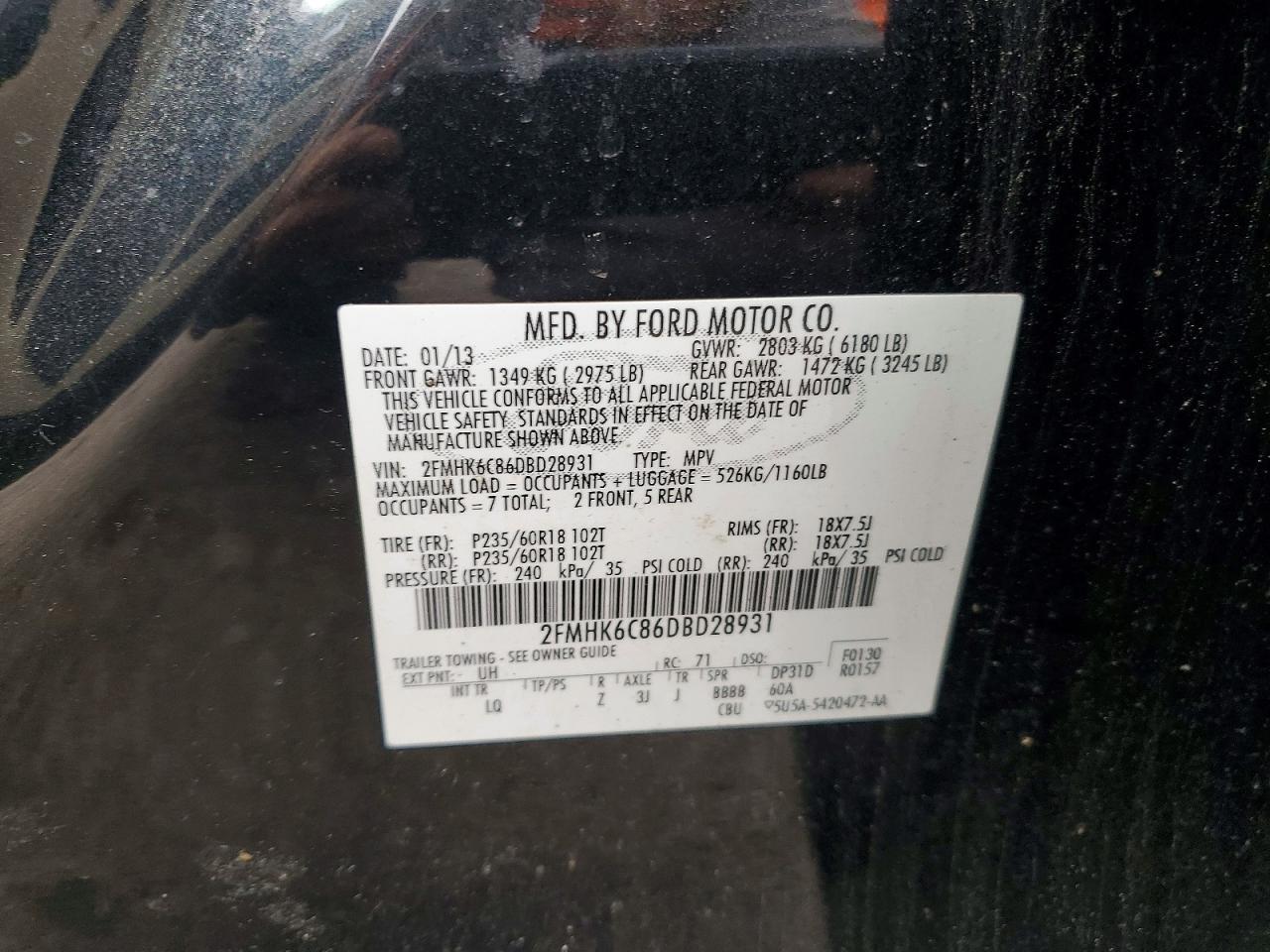 2013 Ford Flex Sel - zdjęcie 13