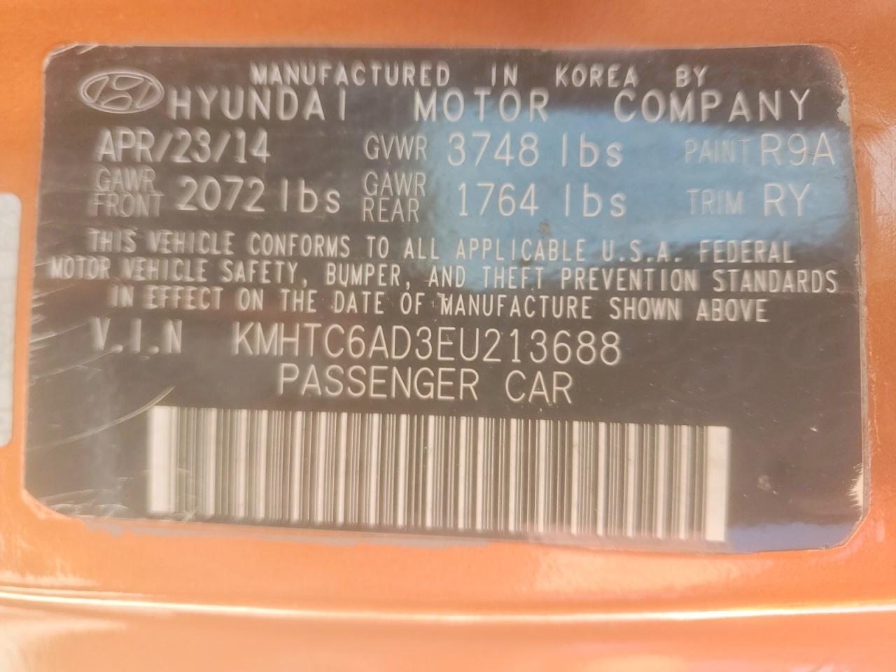 2014 Hyundai Veloster Re:flex - zdjęcie 14