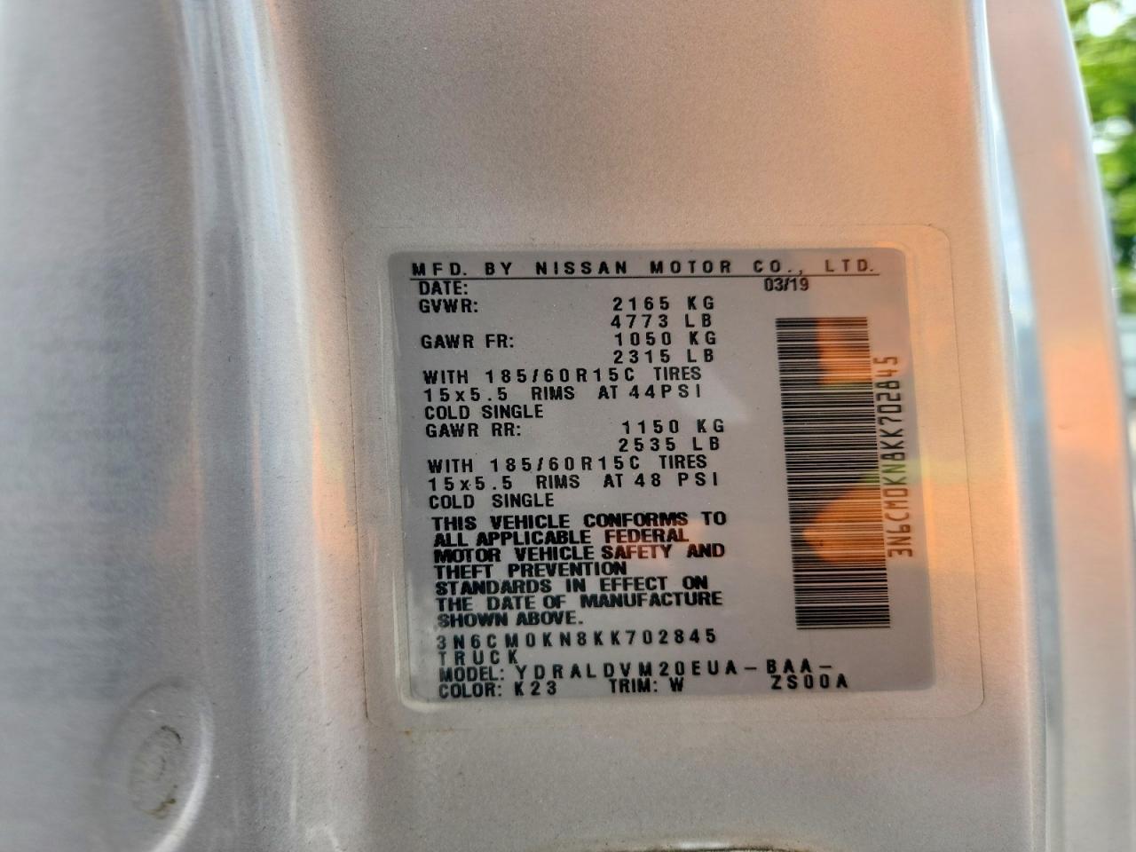 2019 Nissan Nv200 S - zdjęcie 13