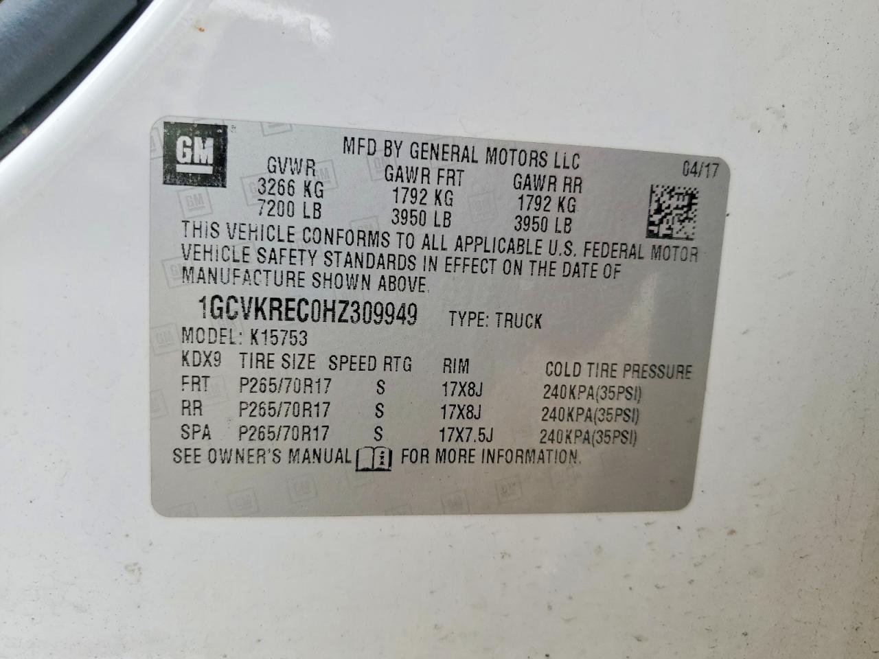 2017 Chevrolet Silverado K1500 Lt - zdjęcie 12