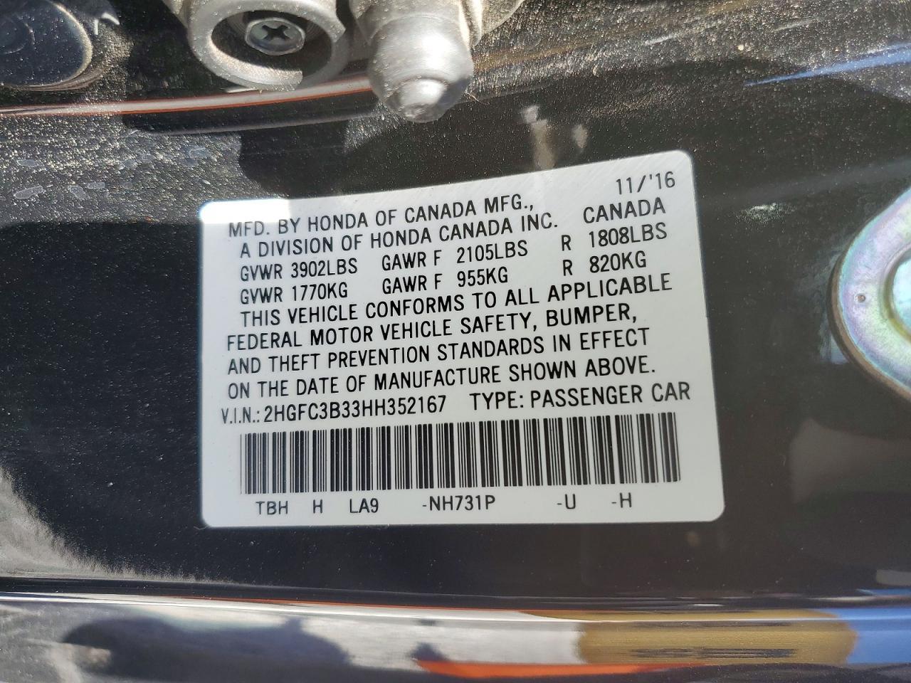 2017 Honda Civic Ex - zdjęcie 12