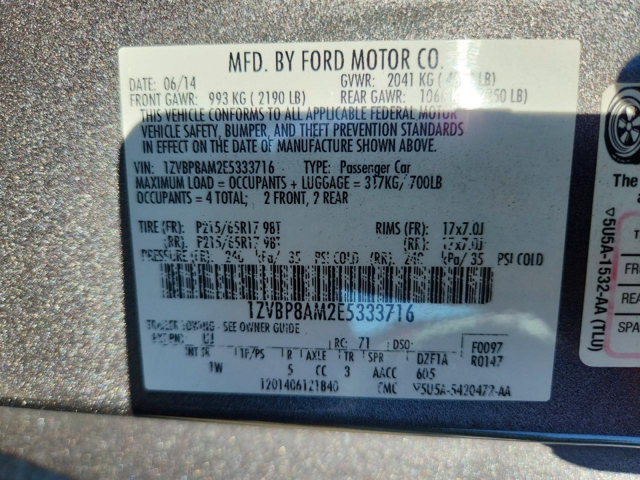2014 Ford Mustang - zdjęcie 12