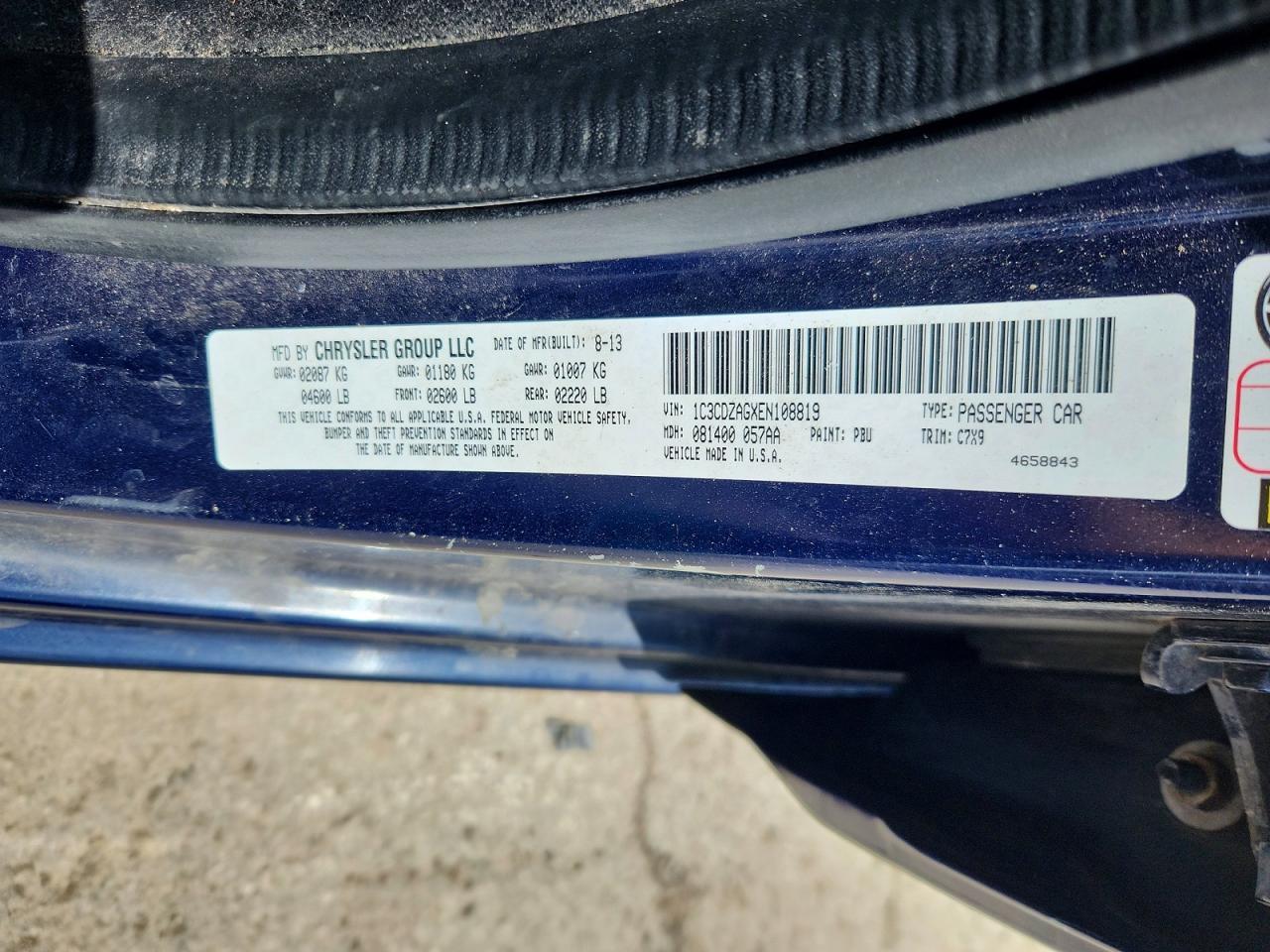 2014 Dodge Avenger Se - zdjęcie 12