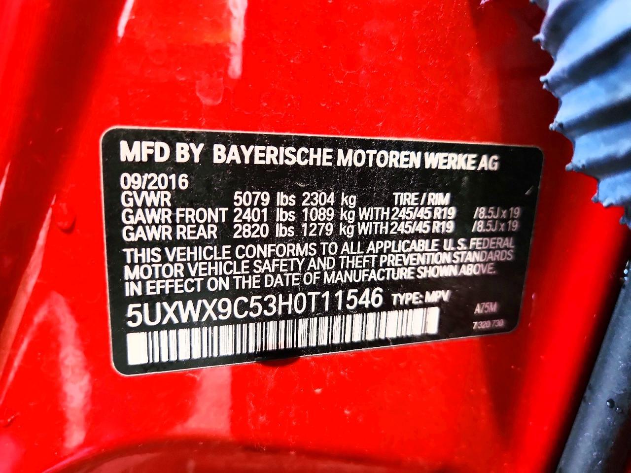 2017 BMW X3 xDrive28I - zdjęcie 12