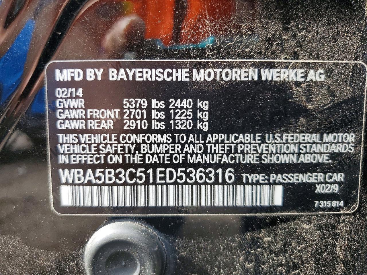 2014 BMW 535 Xi - zdjęcie 12