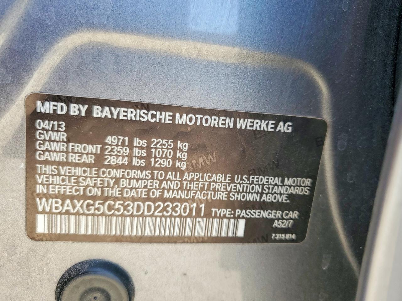 2013 BMW 528 I - zdjęcie 12