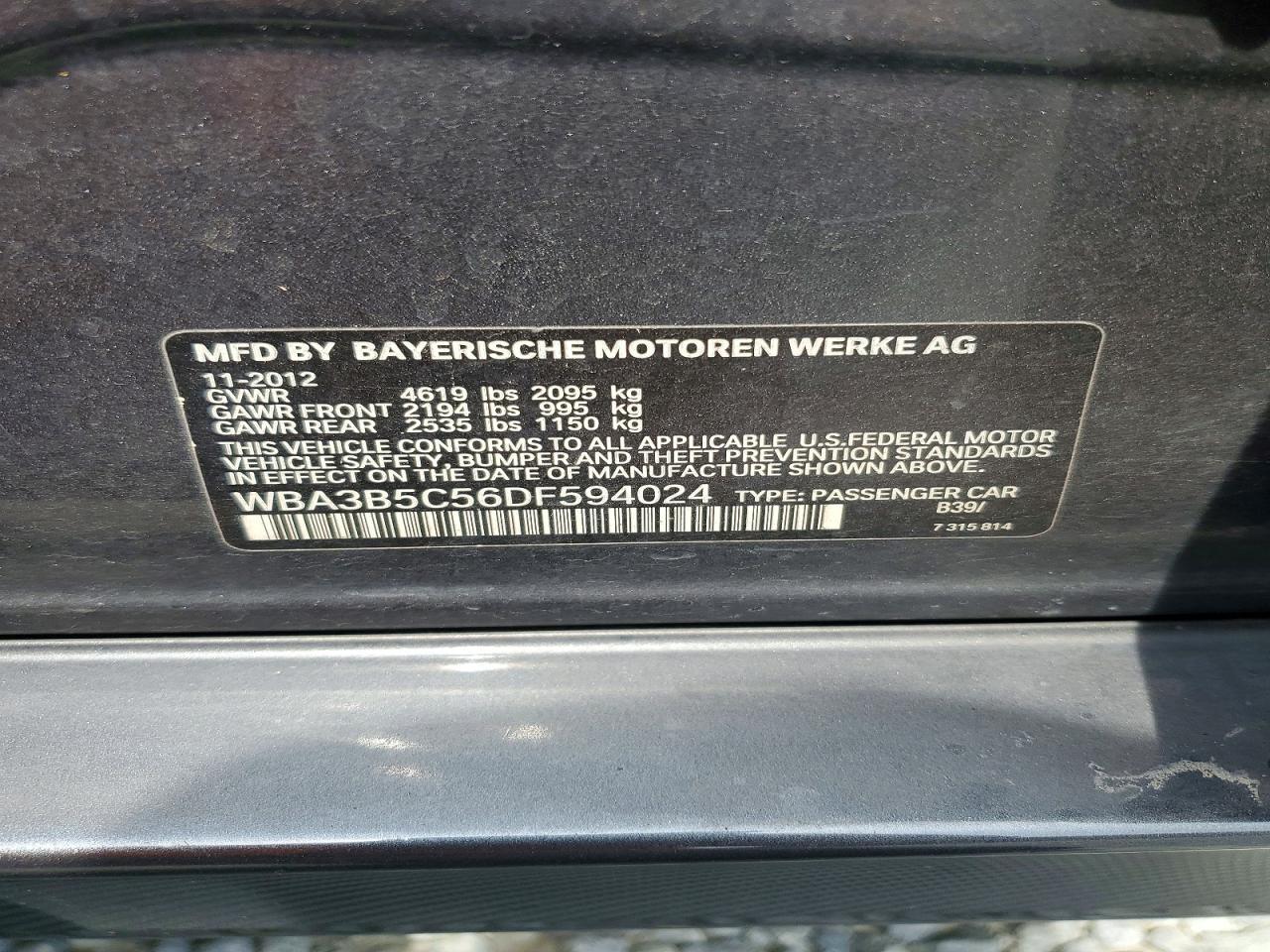 2013 BMW Seria 3 328i - zdjęcie 12