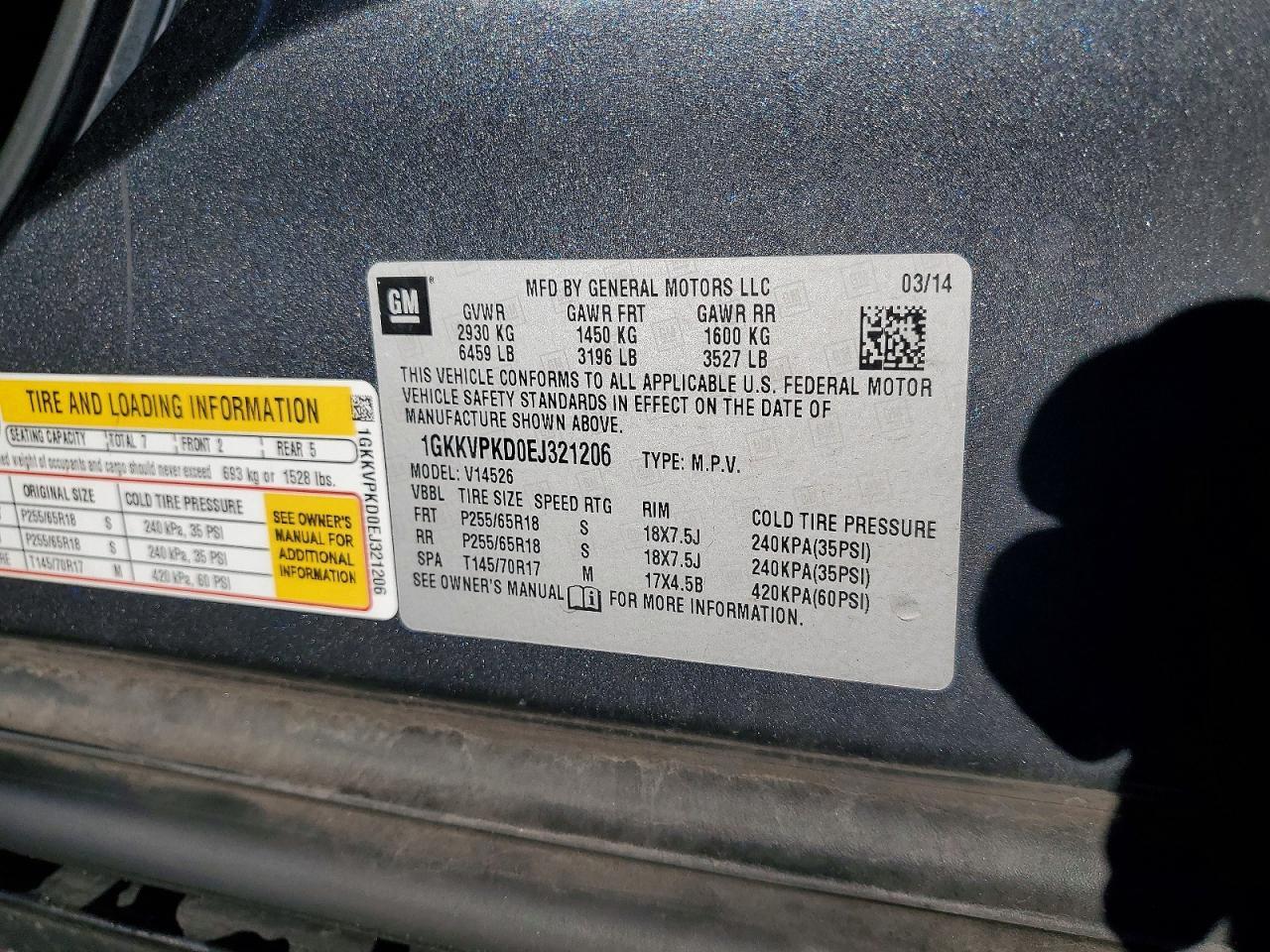 2014 GMC Acadia Sle - zdjęcie 13