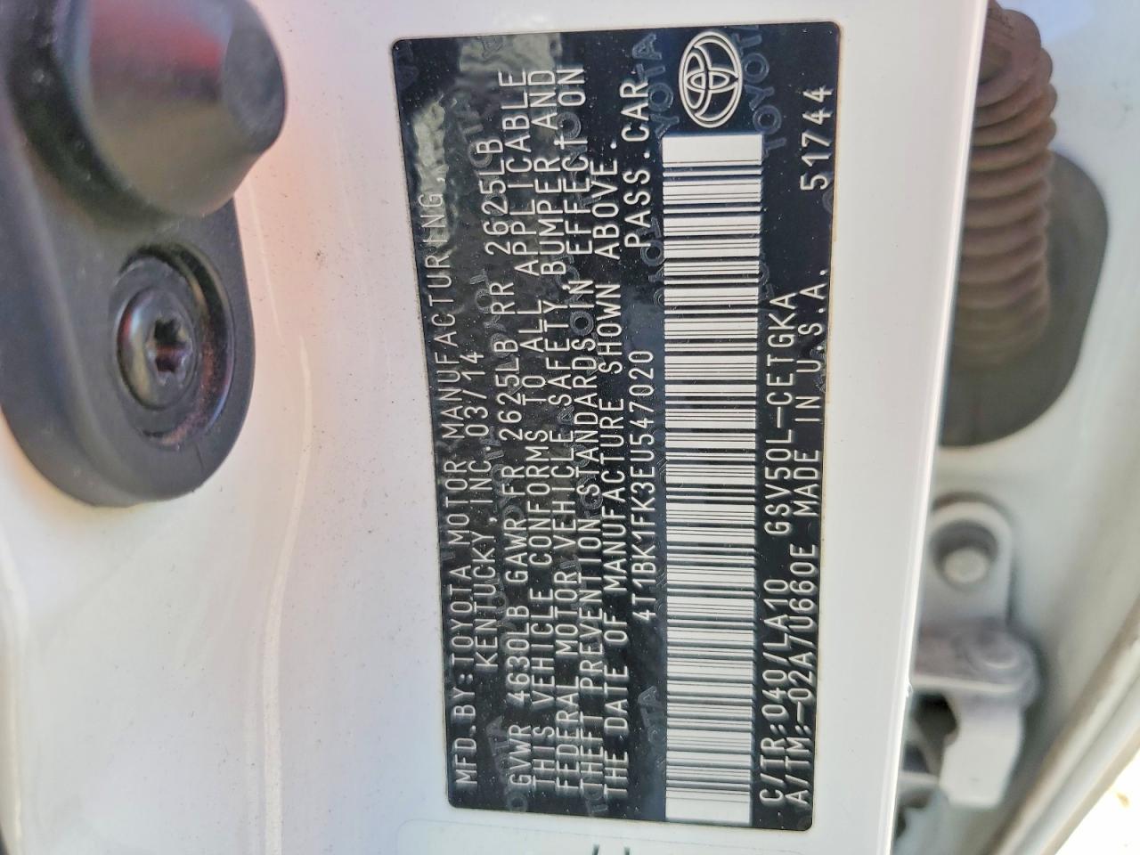 2014 Toyota Camry Xle V6 - zdjęcie 13