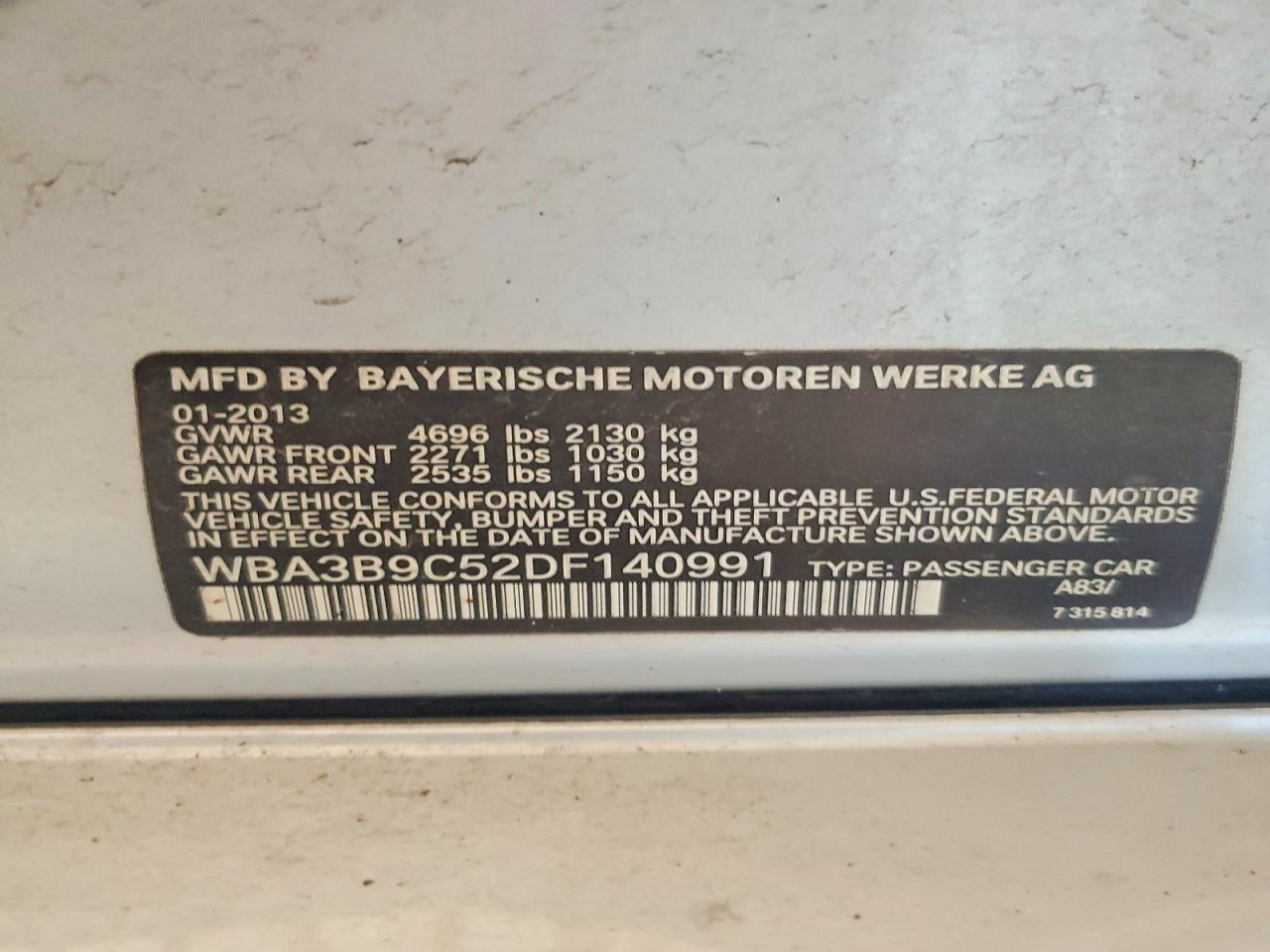 2013 BMW 335 Xi - zdjęcie 12