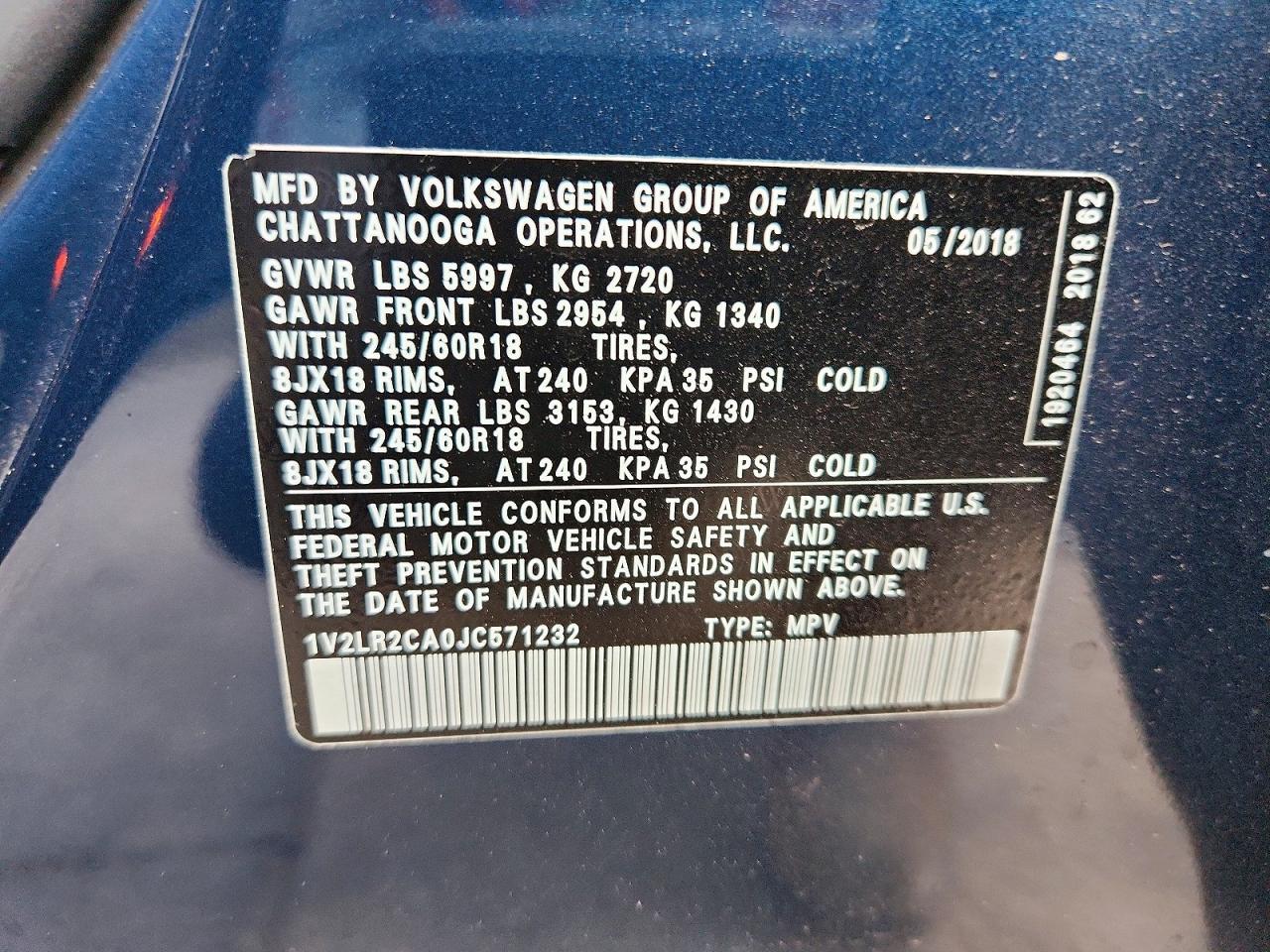 2018 Volkswagen Atlas Se - zdjęcie 13