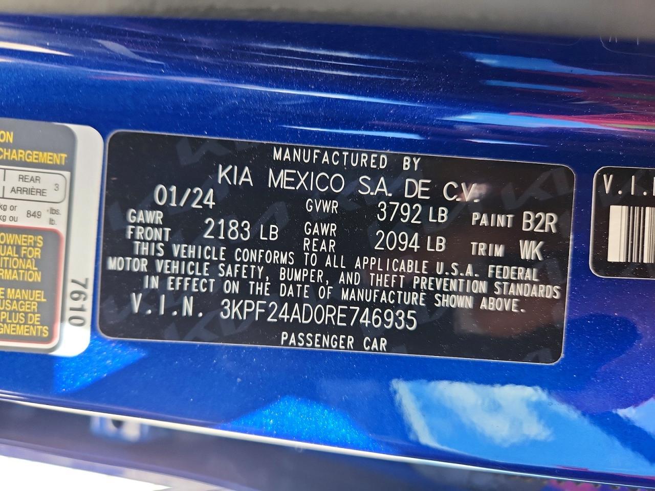2024 Kia Forte Lxs - zdjęcie 13