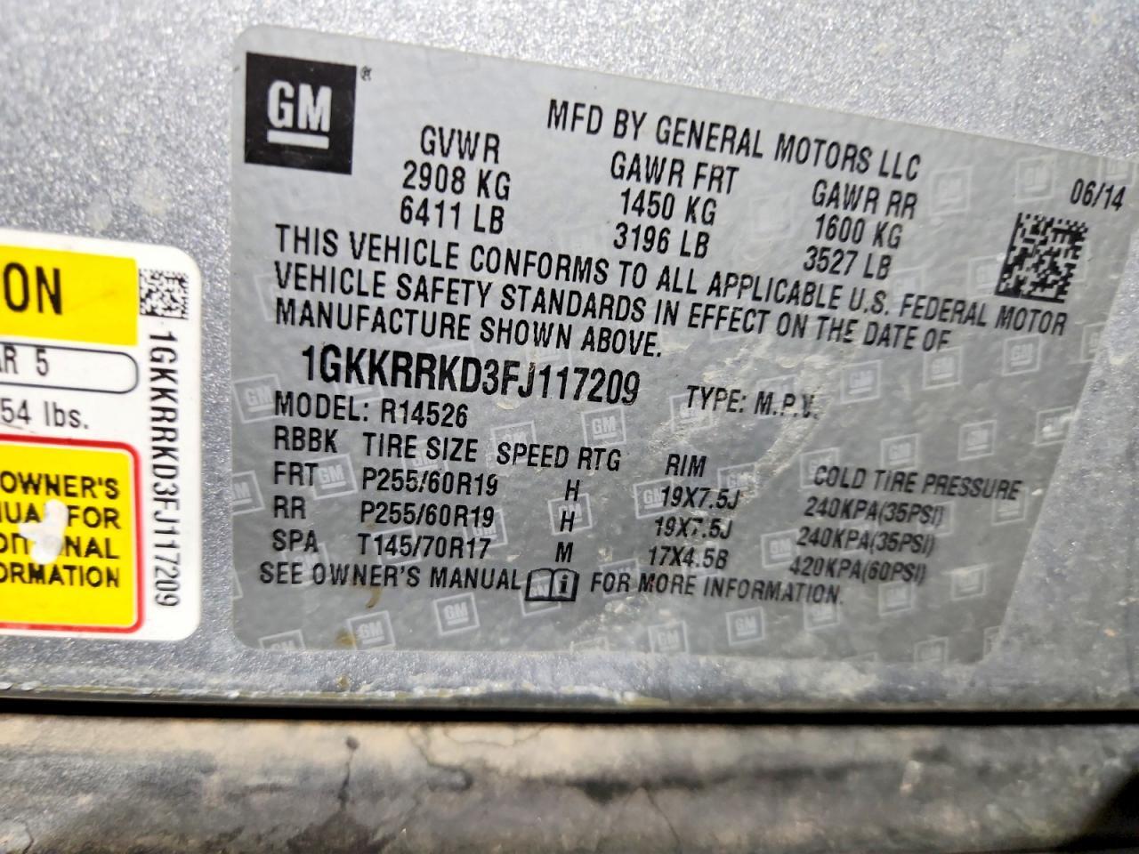 2015 GMC Acadia - zdjęcie 14