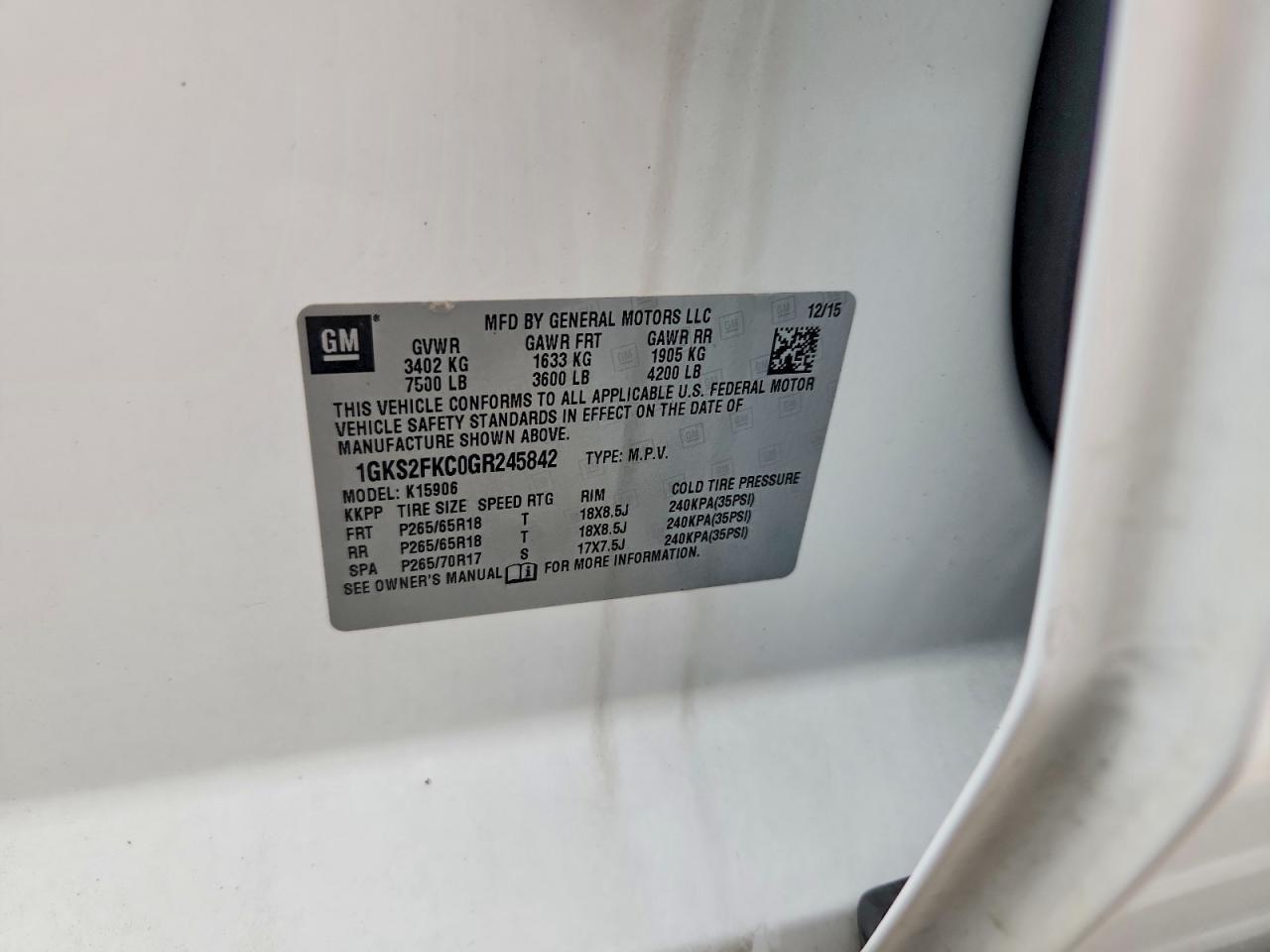 2016 GMC Yukon Xl K1500 Sle - zdjęcie 25
