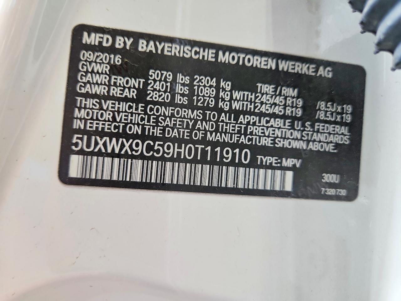 2017 BMW X3 xDrive28I - zdjęcie 13