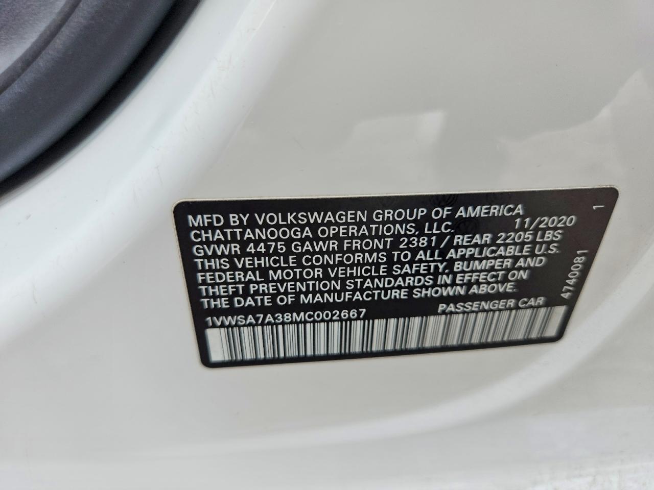 2021 Volkswagen Passat Se - zdjęcie 13