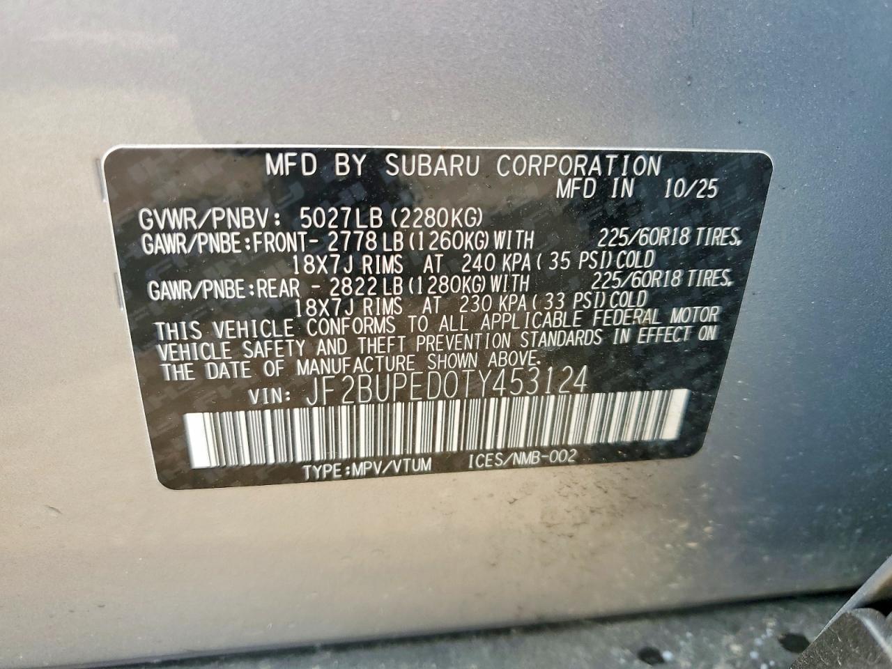 2026 Subaru Outback Touring - zdjęcie 13
