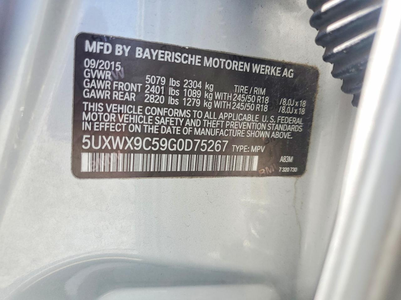 2016 BMW X3 xDrive28I - zdjęcie 13