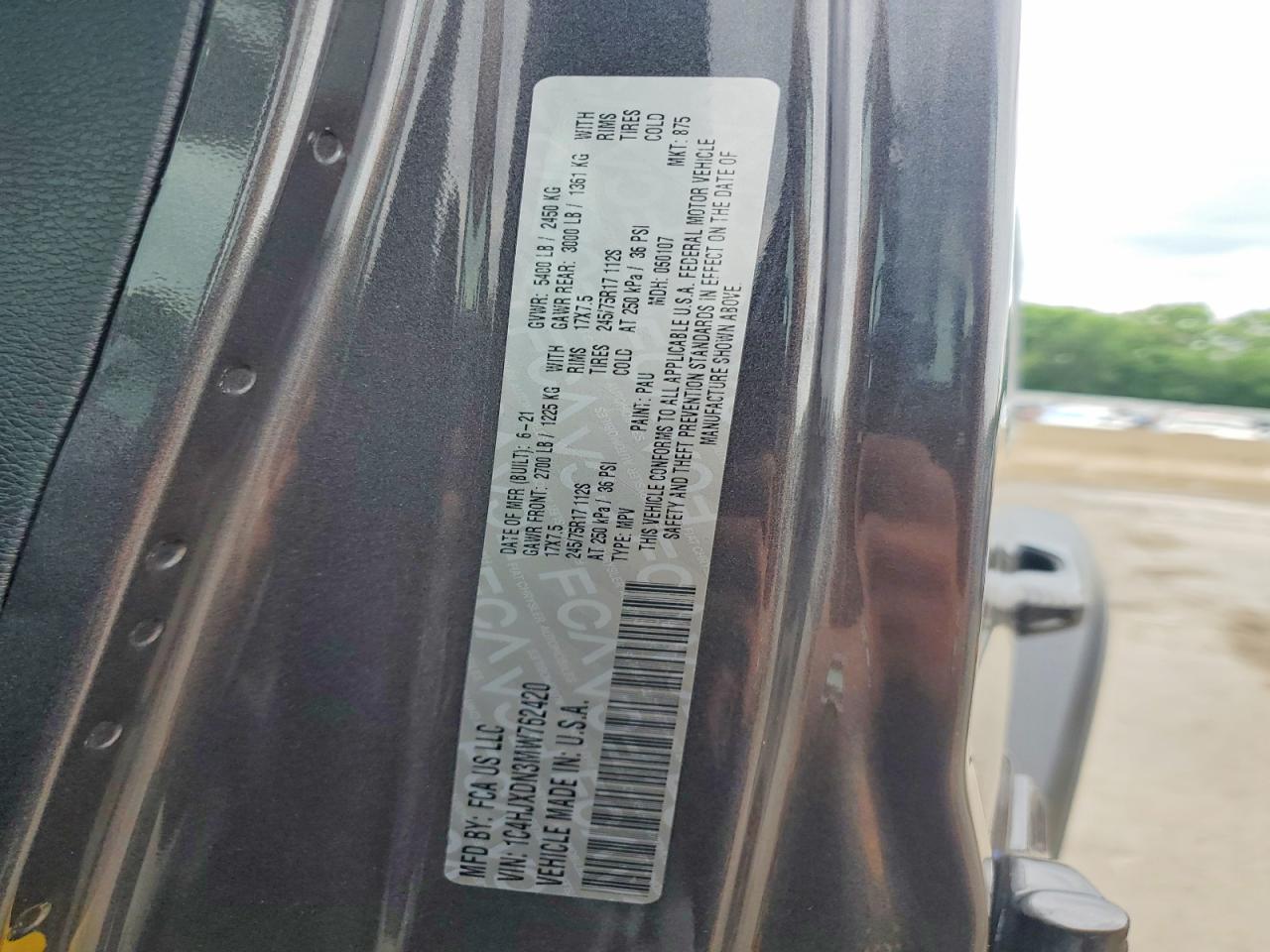 2021 Jeep Wrangler Unlimited Sport - zdjęcie 13