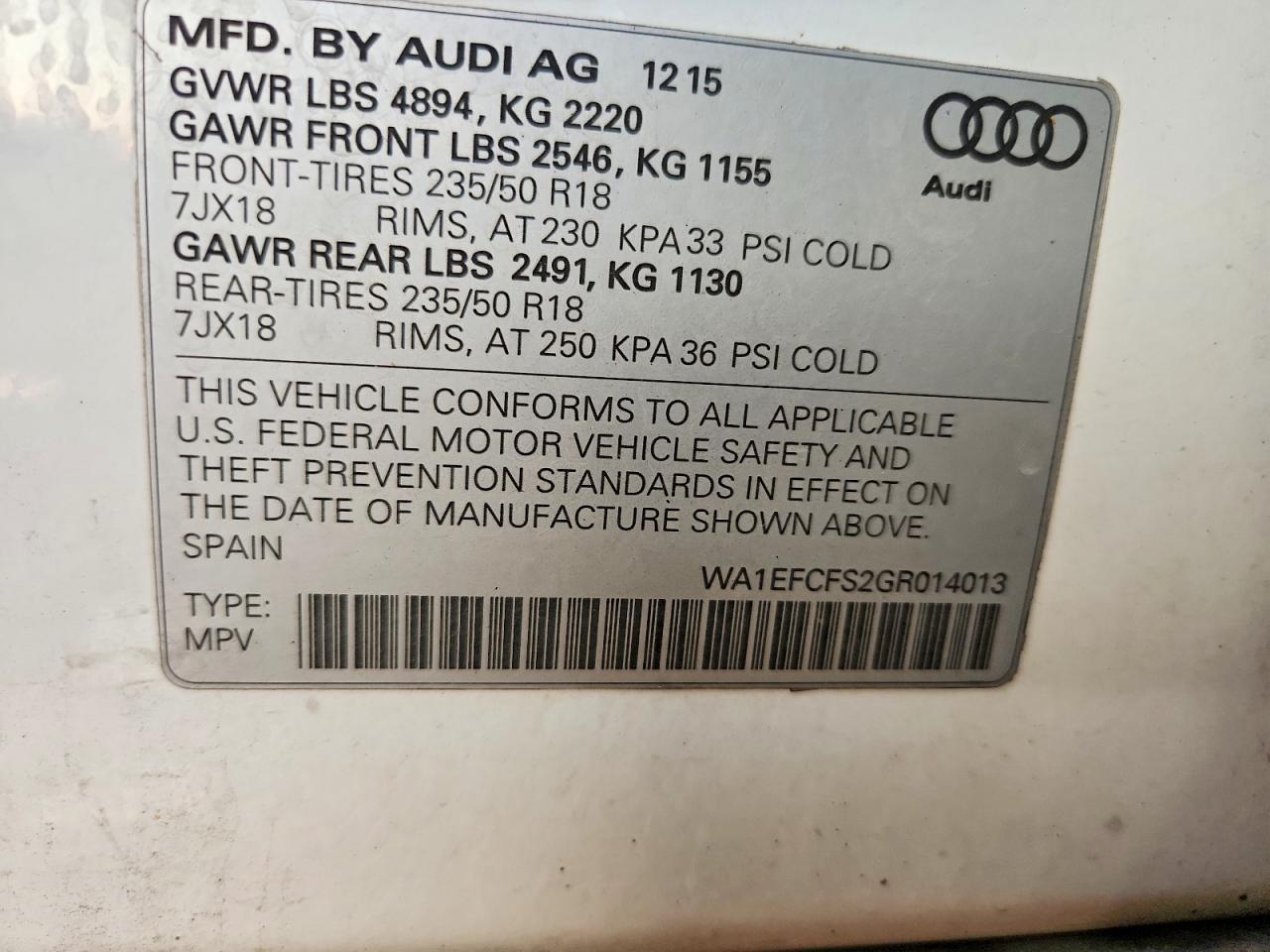 2016 Audi Q3 Premium Plus - zdjęcie 14