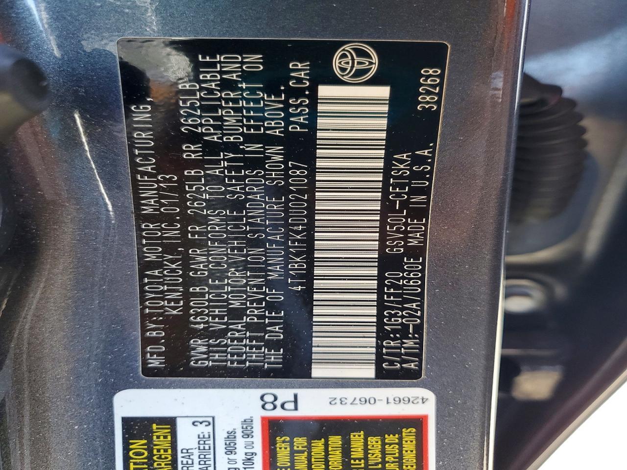 2013 Toyota Camry Se V6 - zdjęcie 12