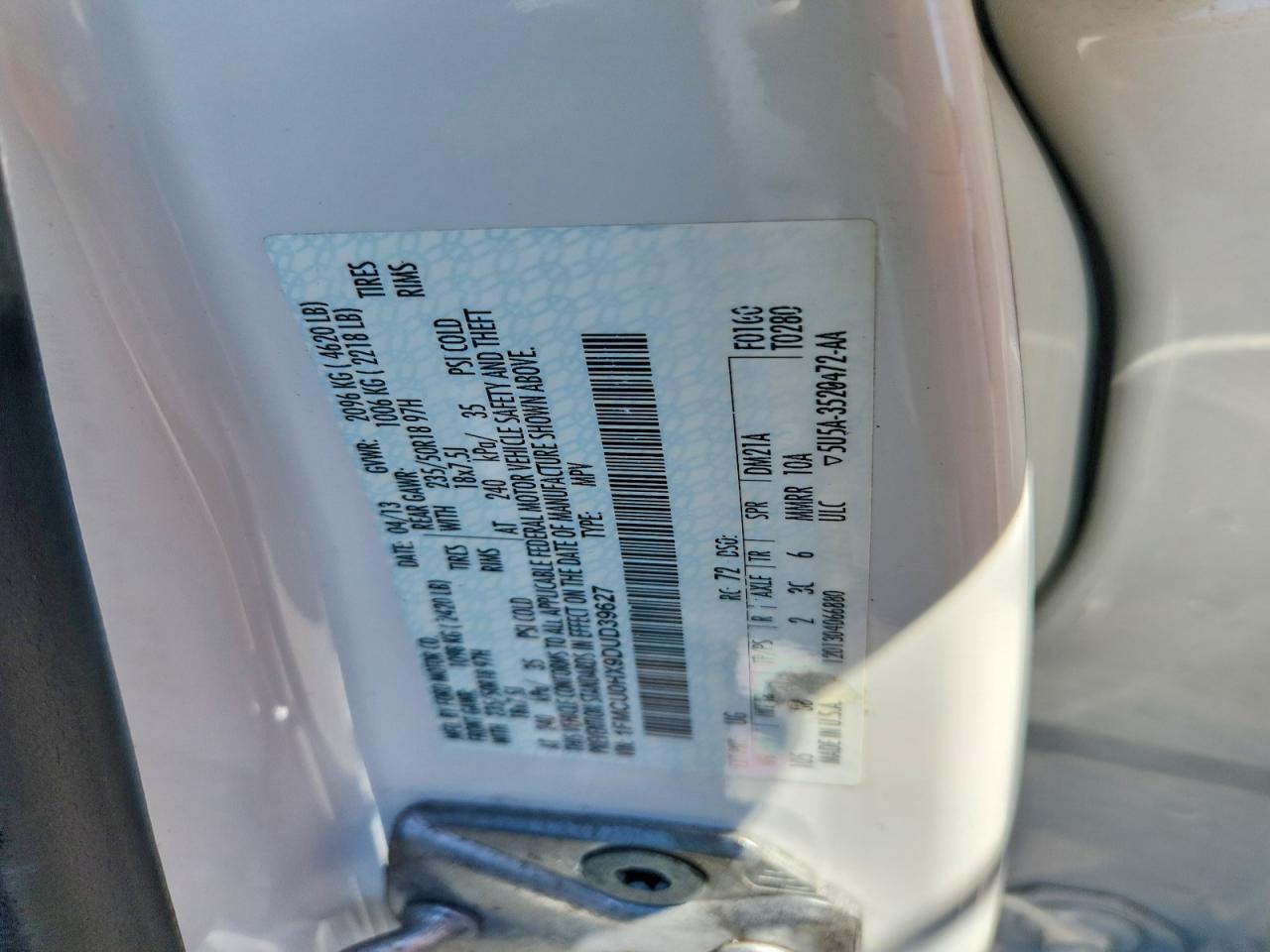 2013 Ford Escape Sel - zdjęcie 13